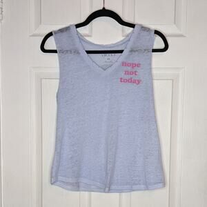 Awake Nope Not Today Blue Sheer Tank XS